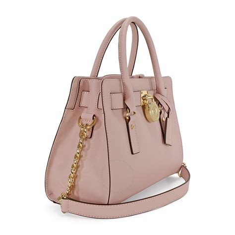 michael kors hamilton saffiano leather medium satchel in blossom|Hamilton Medium Leather Satchel – Michael Kors Pre.